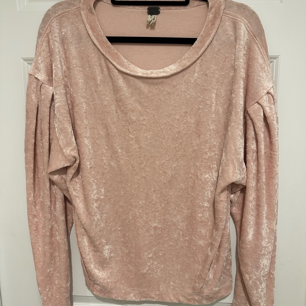 Free People velvet shirt